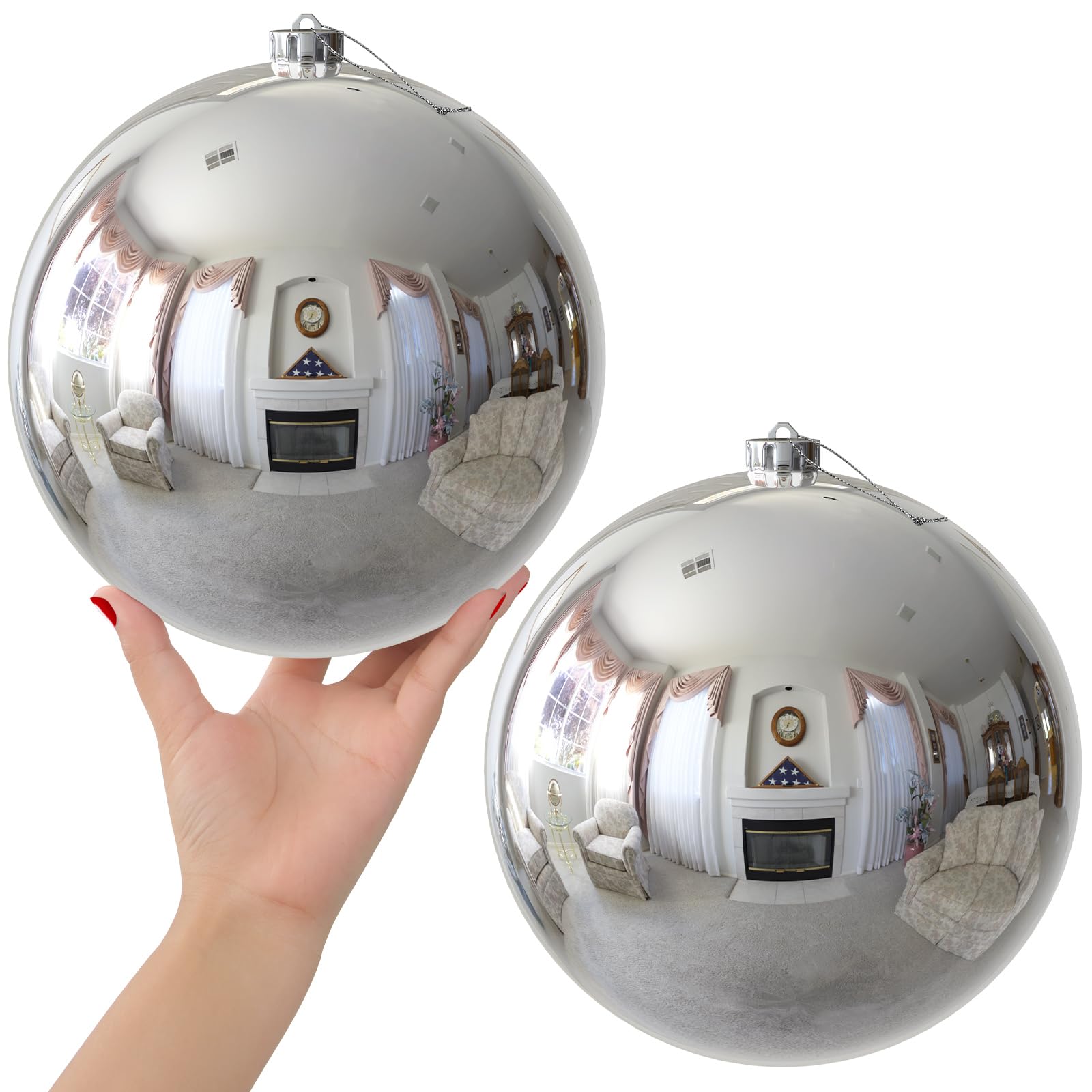 Bubblegun Pink 1.6" Small Christmas Balls Christmas Tree Decoration Ornaments Shatterproof Hanging Balls for Birthday Halloween Holiday Wedding Decorations Set of 12pcs