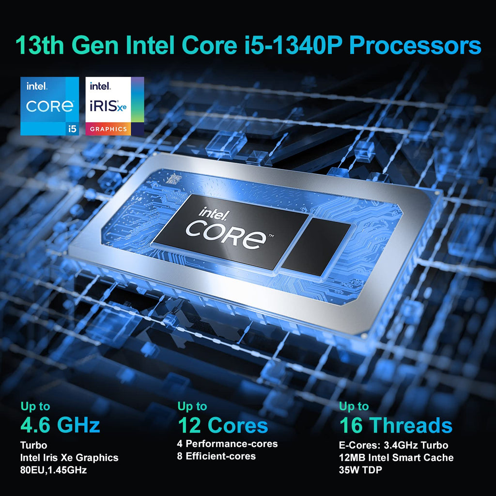 Intel NUC 11 NUC11PAHI5 Panther Canyon Mini PC, Core i5-1135G7, 16GB RAM, 512GB SSD, Mini Computers Windows 11 Pro for Business Home Office, Support 8K/Wifi 6/4K Quad Display/Bluetooth 5/Thunderbolt 3