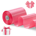 FAKILO Black Satin Ribbon 4 Inch x 22 yd Wide for Grand Opening Business Cuttings Ceremony Bow Christmas Festival Decor