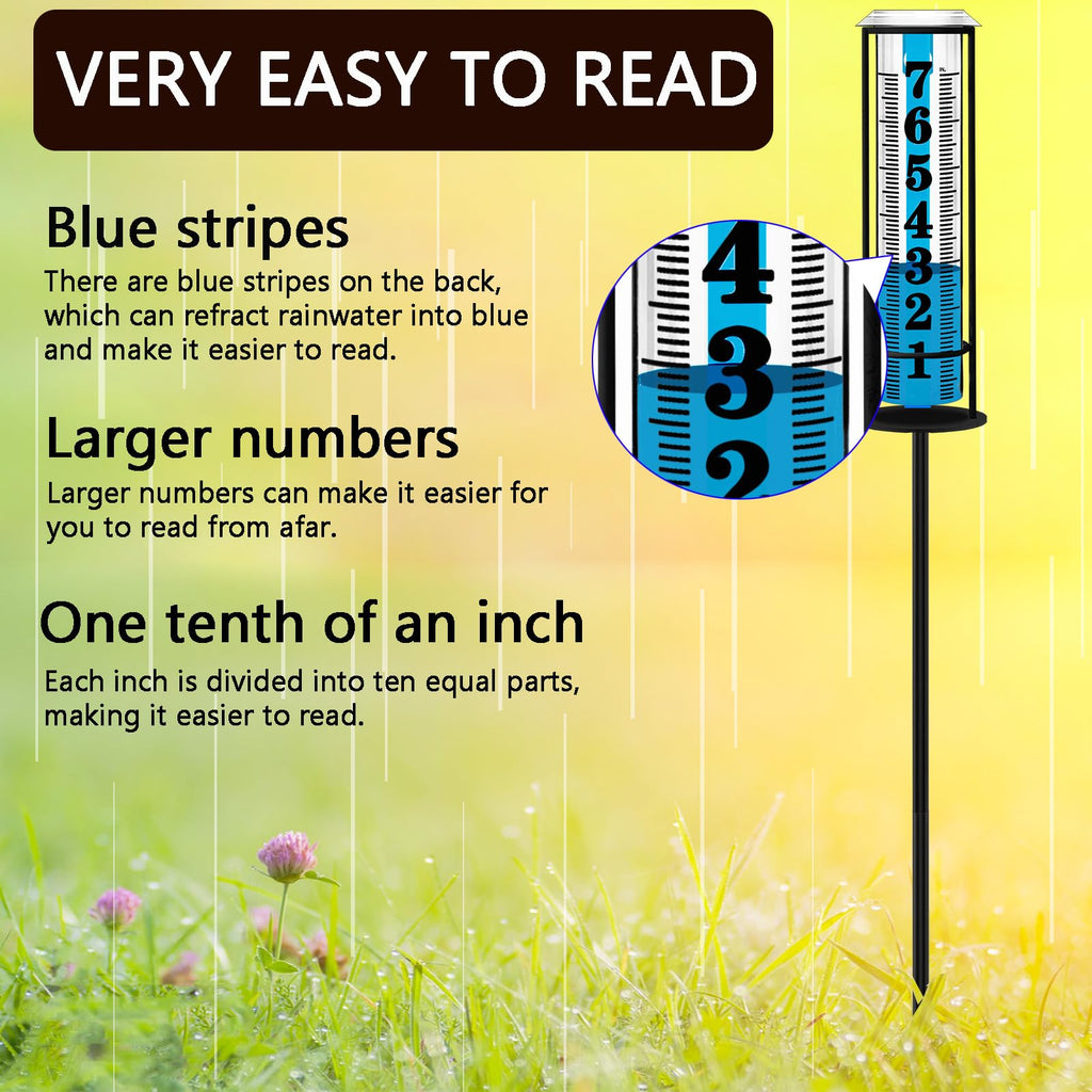 Weather Station with Rain Gauge Outdoor, Home Weather Stations Wireless Indoor Outdoor with Digital Rain Gauges, Thermometer, Barometer, Hygrometer, Atomic Clock, Weather Forecast, with 3 Sensor