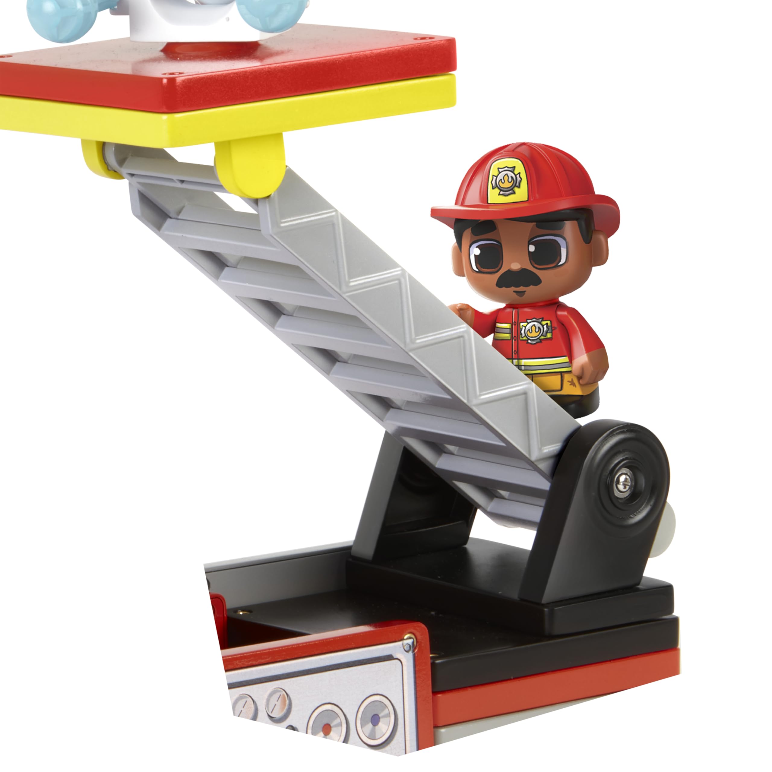 Tile Town Fire Station Magnetic Tiles Set, 66 Piece Kids Magnet Toy, Innovative Action Play Magnetic Tile Building Set Ages 3-6, Amazon Exclusive