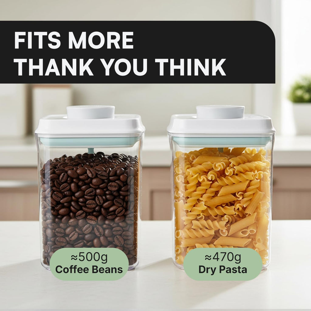 Bop Top Airtight Food Storage Containers with Lid 13.5 Cups / 108 oz | Kitchen Canister Sets | Air Tight Pantry Container | Pop Top Dry Food Storage Containers for Snacks, Sugar, Flour, Baking, Pasta