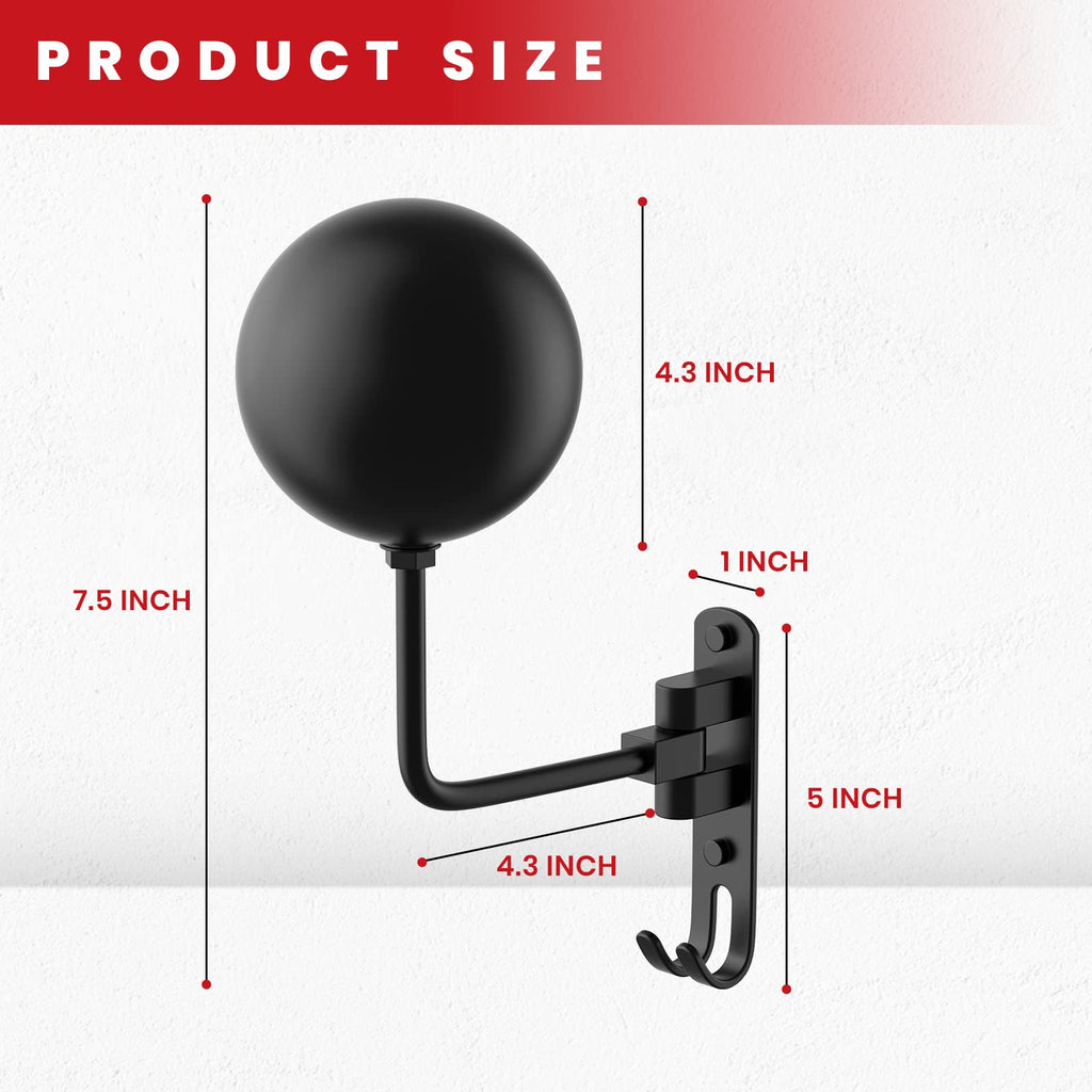 Helmet Hanger Wall Mount 180° Swivel Helmet Holder for Motorcycle Bike Racing Outerwear Sports Gear