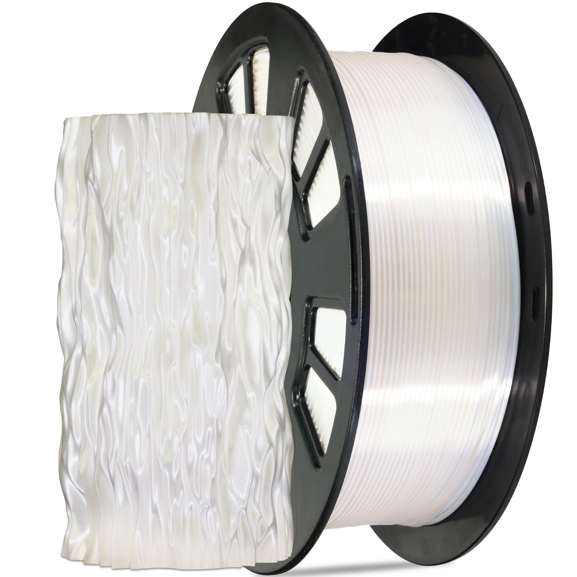 1.75mm PLA 3D Printer Filament Bundle: Glow in Dark Green/Blue/Purple/Rainbow, One Spool Clear Multi Colored, Each Spool 250g, Total 1.25Kg 3D Printing Material, 250g x 5 Spools Glow in Dark PLA