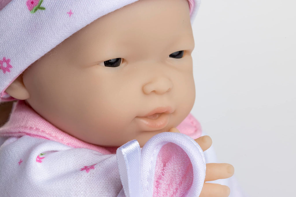 JC Toys La Baby Caucasian Baby Doll Set – 11 Inch Soft Body Doll with Accessories Including a Removable Blue Outfit – Small Baby Doll Toy for Children 12 Months and Older