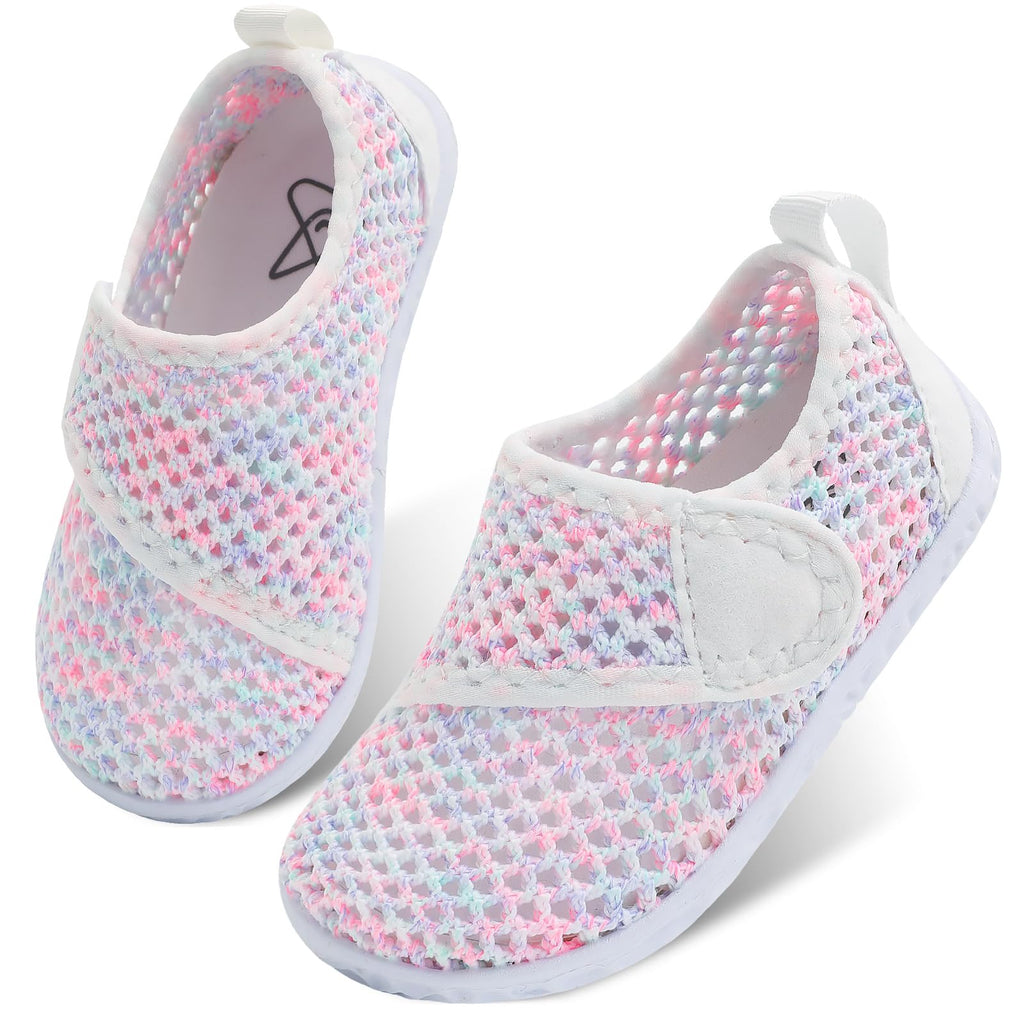 LeIsfIt Toddler Water Shoes Boys Girls Barefoot Aqua Socks Kids Breathable Quick-Dry Swim Shoes for Beach Pool Surf