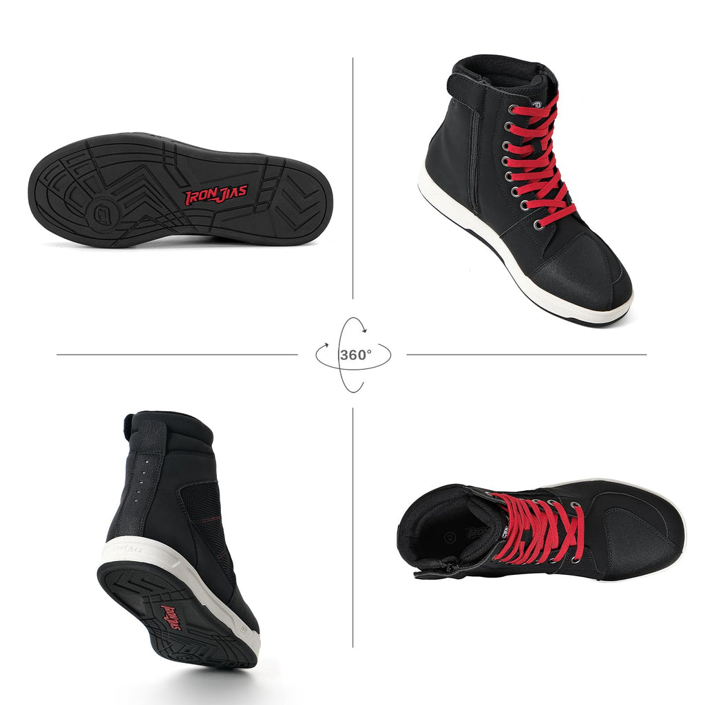 Zapatos para motociclismo Road Street Motocross. Botas de protección para hombres, zapatos para deportes, transpirables y casuales.