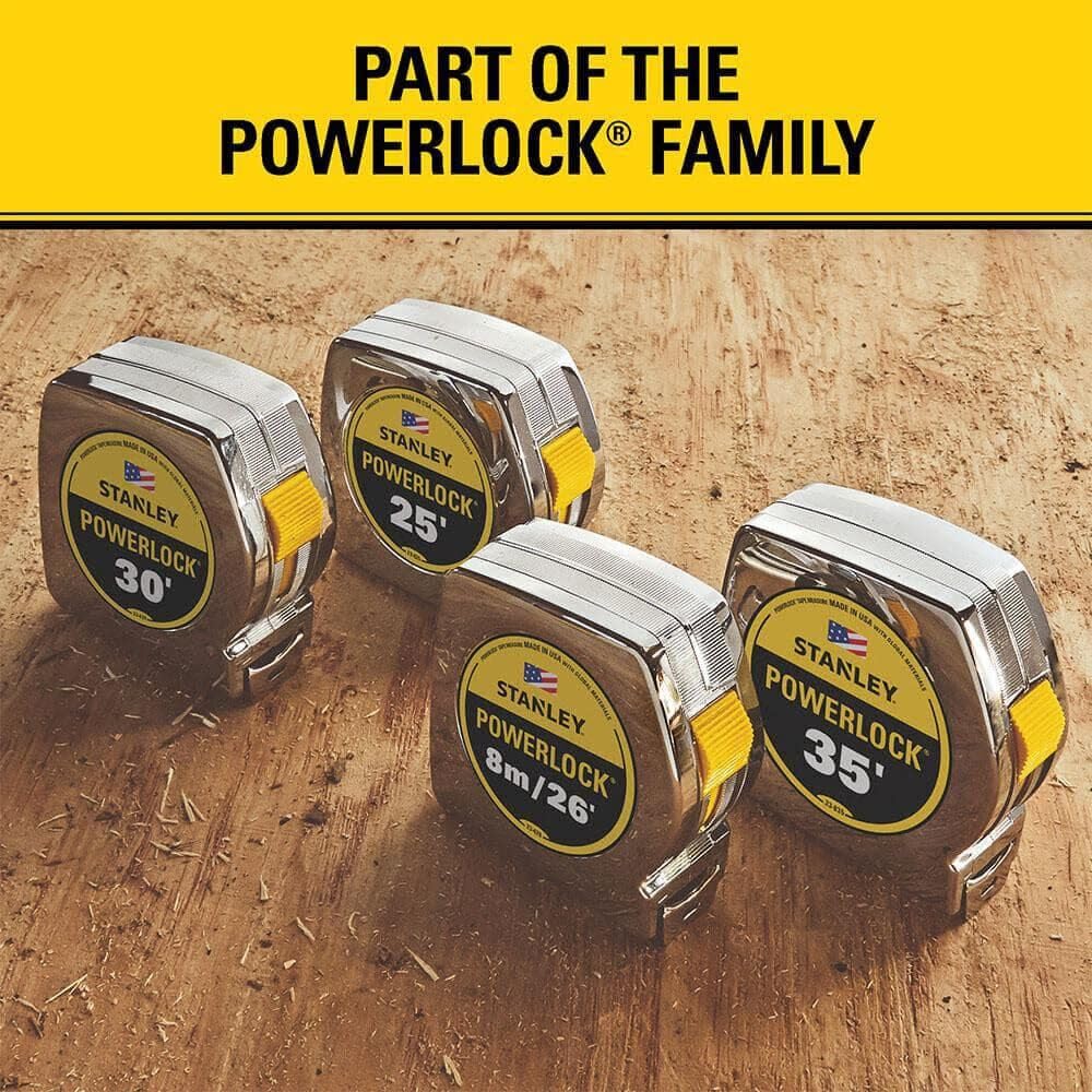 Stanley 33-231 3-Meter x 1/2-Inch Heavy Duty Powerlock Tape Rule With Metal Case
