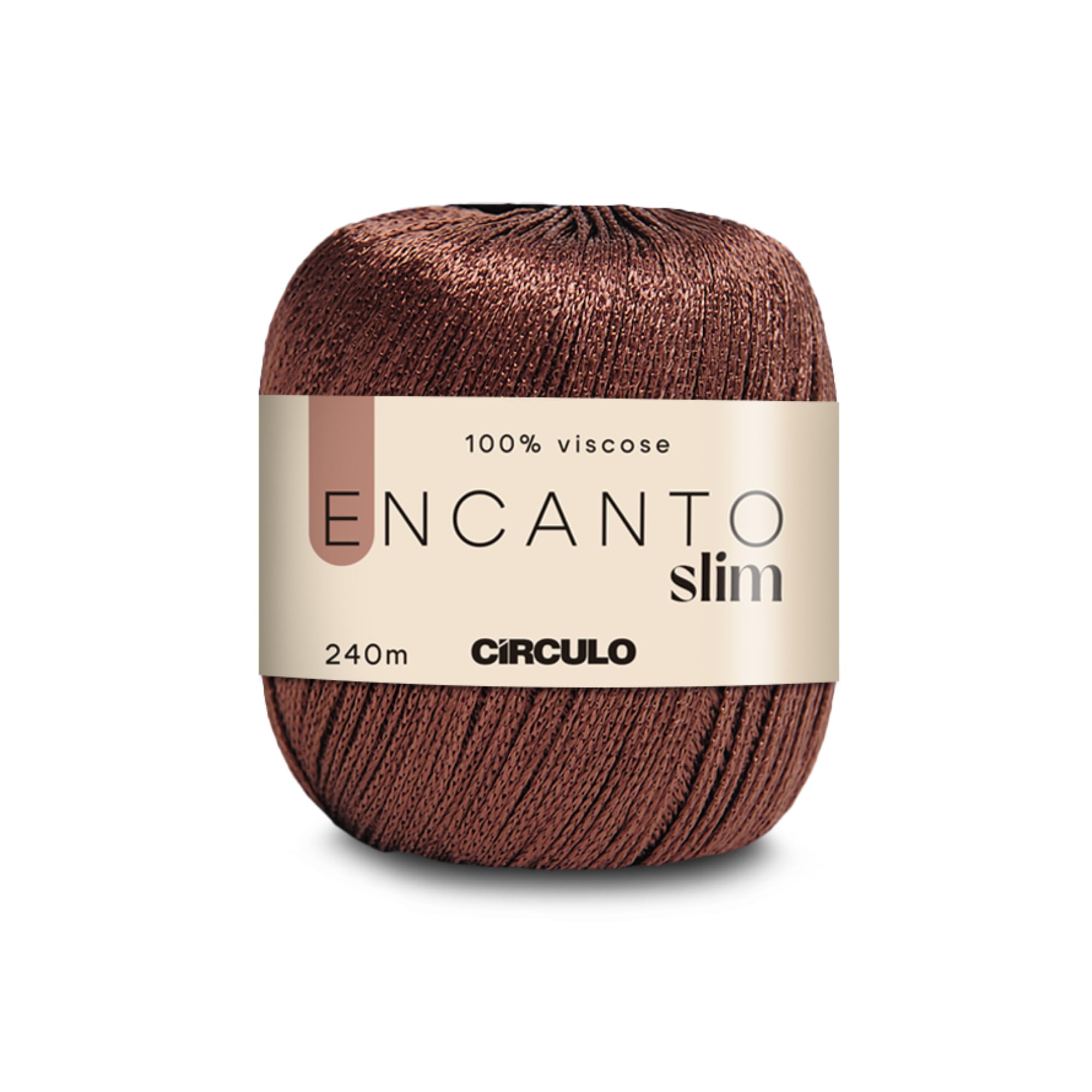 CIRCULO Encanto Slim Roll Yarn 100% Viscose - Luxury & Shine - Sport Weight Yarn - 262 yds, 3.52 oz - Color 1289 - Canary