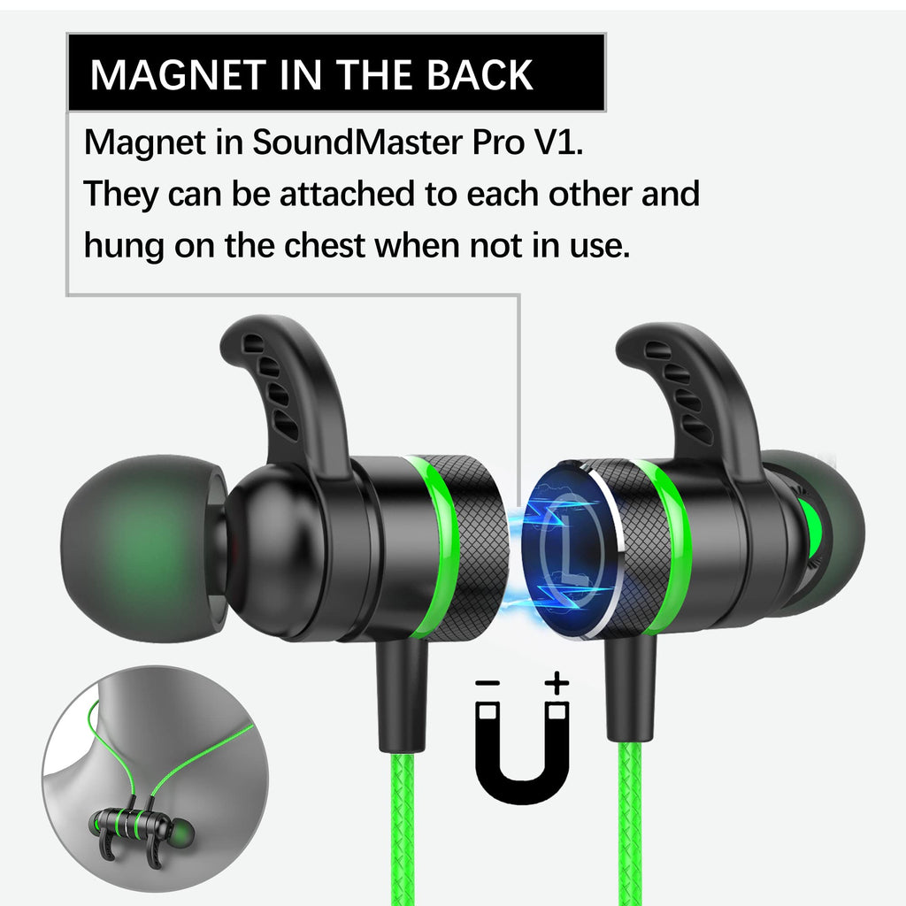KASOTT SoundMaster Pro V1 - Gaming Earphones with Dual Audio Drivers,Battle Buds,in-Line Mic with Mute and Volume Control, Compatible with Xbox Series,Xbox One,PS5,PS4,Switch,Pc with 3.5mm Aux