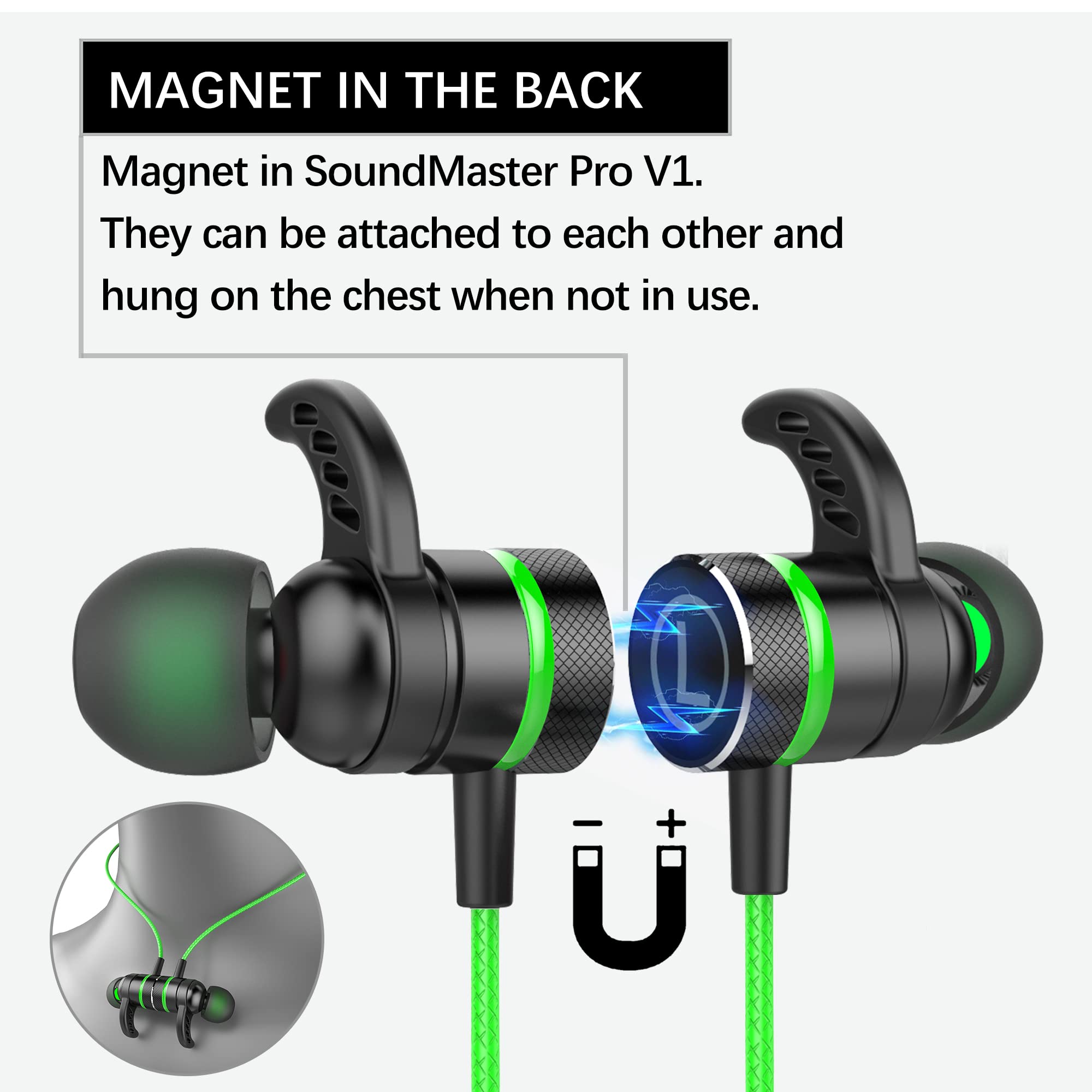 KASOTT SoundMaster Pro V1 - Gaming Earphones with Dual Audio Drivers,Battle Buds,in-Line Mic with Mute and Volume Control, Compatible with Xbox Series,Xbox One,PS5,PS4,Switch,Pc with 3.5mm Aux