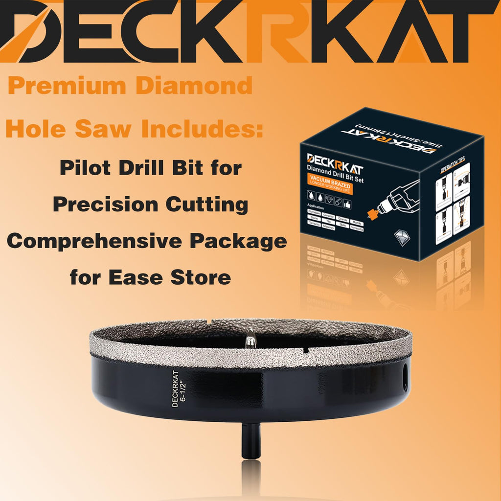 1 Inch Diamond Hole-Saw Bits with Pilot Drill Bit - 2pc 1" Diamond Tipped Tile Hole Saws with Guiding Bit Accurate Drilling for Porcelain Tile Ceramic Pottery Granite Stone Glass Bottles 25mm