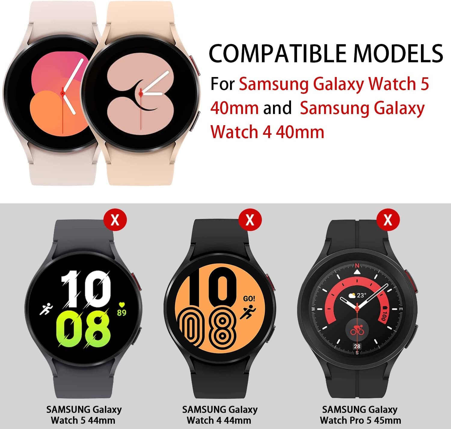 Suoman 4-Pack for Samsung Galaxy Watch 4 Classic 46mm Tempered Glass Screen Protector for Galaxy Watch 4 Classic 46mm Smartwatch [2.5D 9H Hardness] [Anti-Scratch]