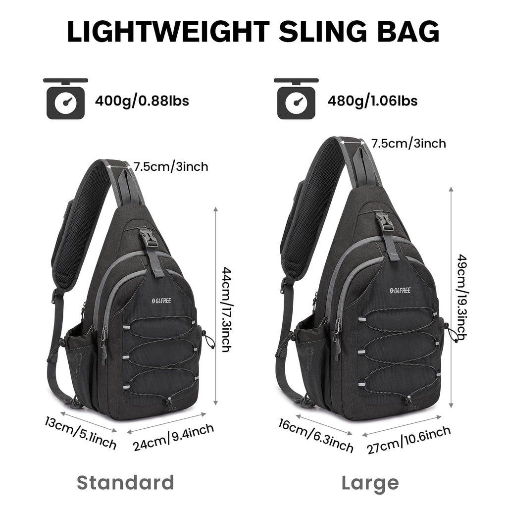 G4Free Pickleball Bag, Crossbody Sling Bag for Men Women, Pickleball Backpack, Pickle Ball Paddle Bag Gifts for Sports