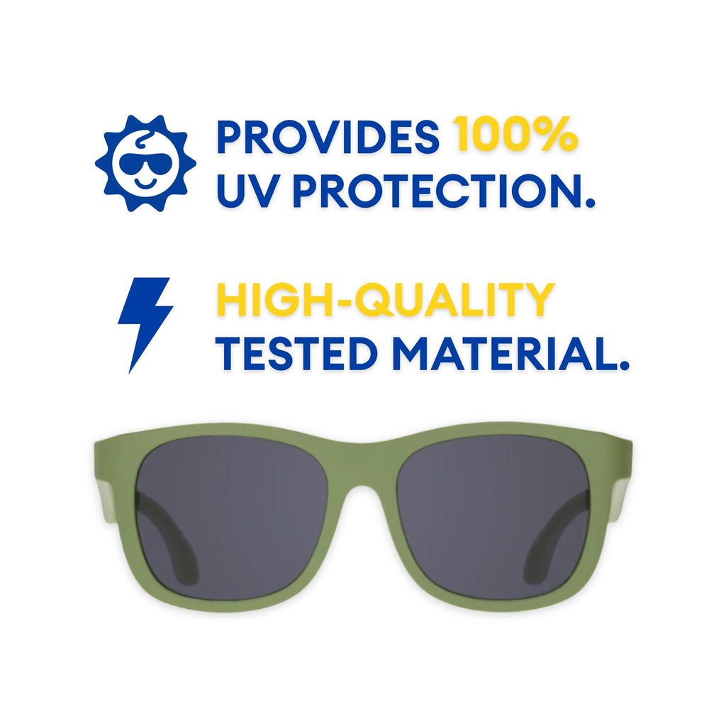 Babiators Original Navigator Baby & Toddler Sunglasses | 100% UV Protection, Shatter-Resistant, Flexible Rubber Frames