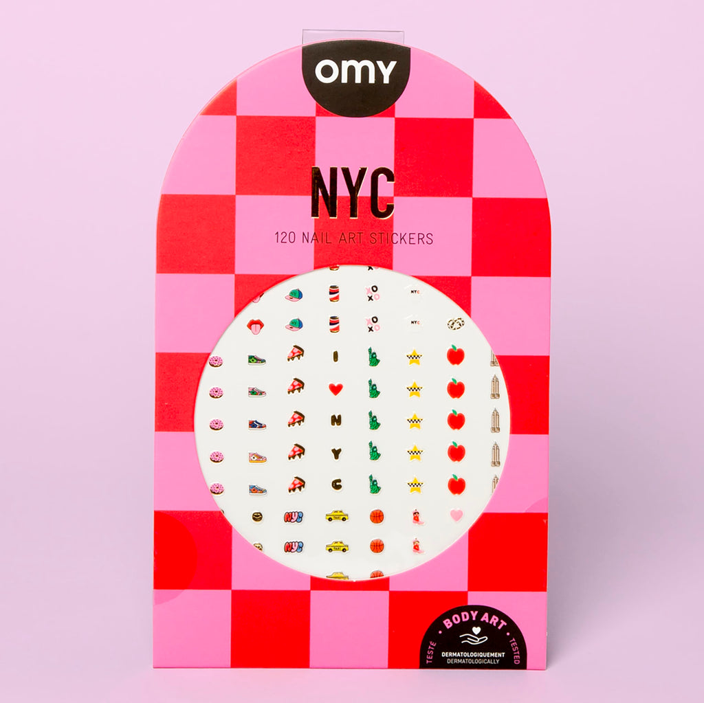 Omy Friends & Animals Nail Stickers for Kids - 200 Stickers, Waterproof, Durable, Fun, Creative Designs | Strong Enough to Last Through Hand Washing - Easy to Apply, Safe, Non-Toxic | Age 3 and Up
