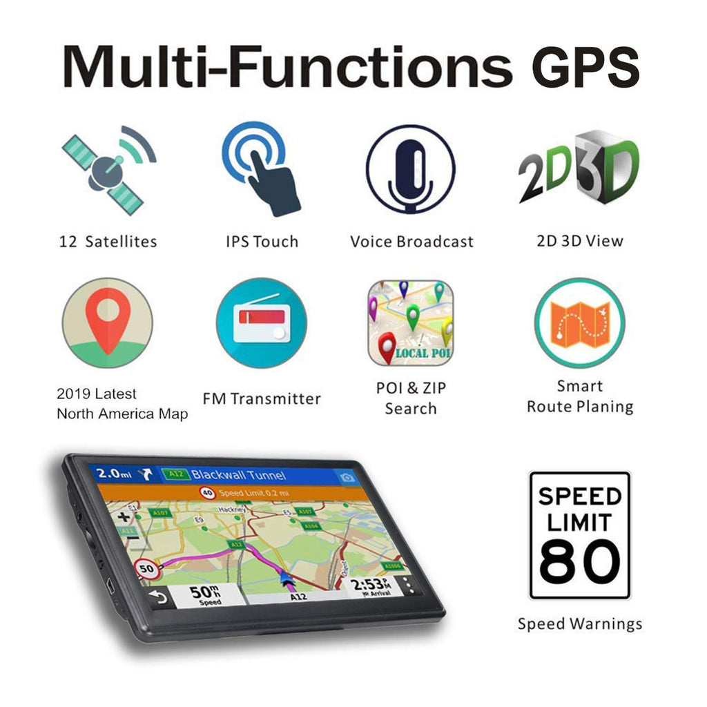 OHREX N700 GPS Navigator for Car Truck RV, Truck GPS Commercial Drivers,Large 7”Trucker GPS,Latest 2026 Map with Free Lifetime Updates,Custom Routing,Driver Alerts