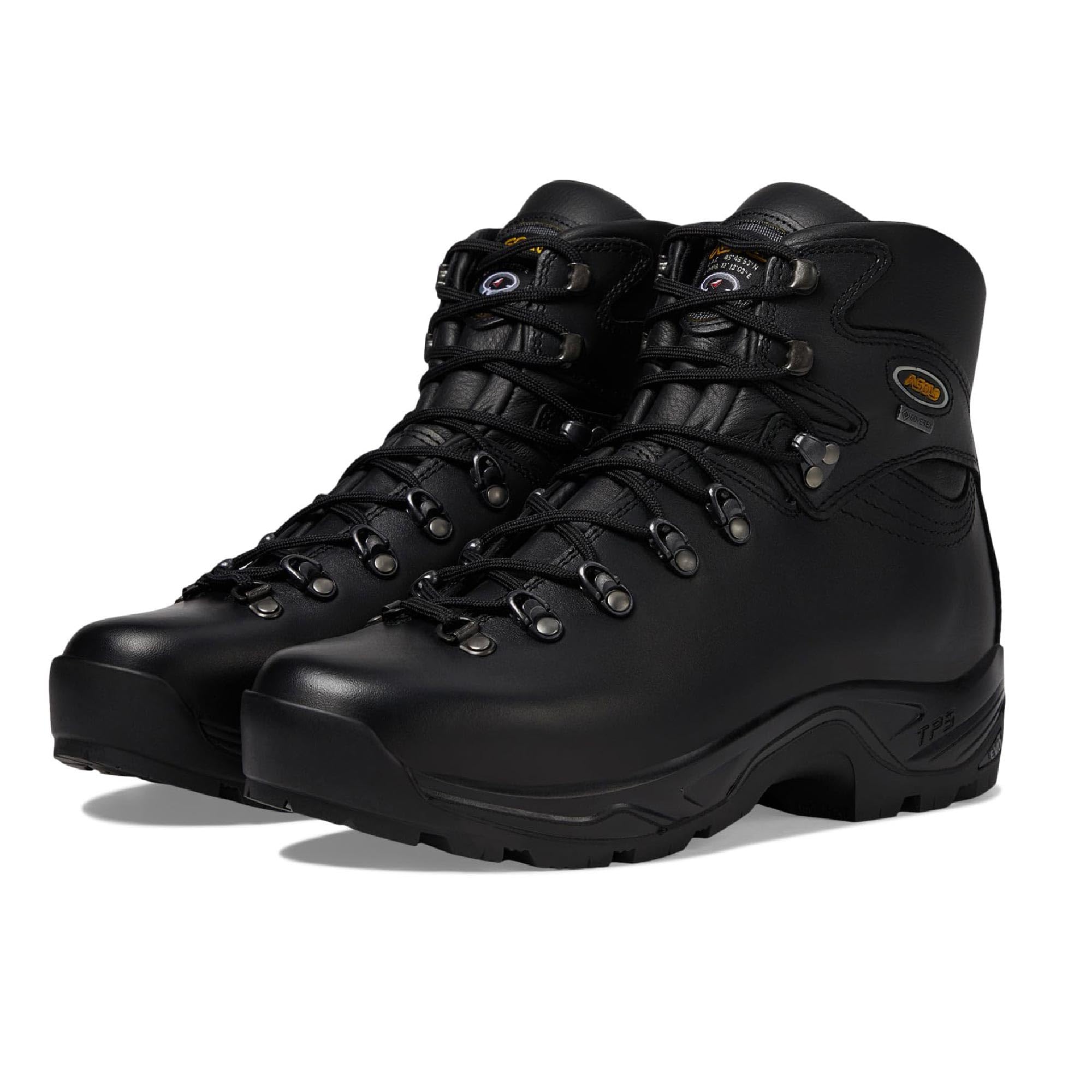 ASOLO Men's TPS 520 GV Evo Waterproof Round Toe Backpacking Boots – Full-Grain Leather Hiking Boots with Vibram Sole