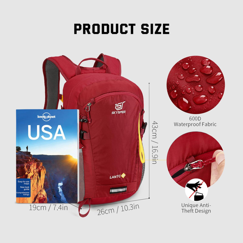 SKYSPER Small Hiking Backpack, 20L Lightweight Travel Backpacks Hiking Daypack for Women Men