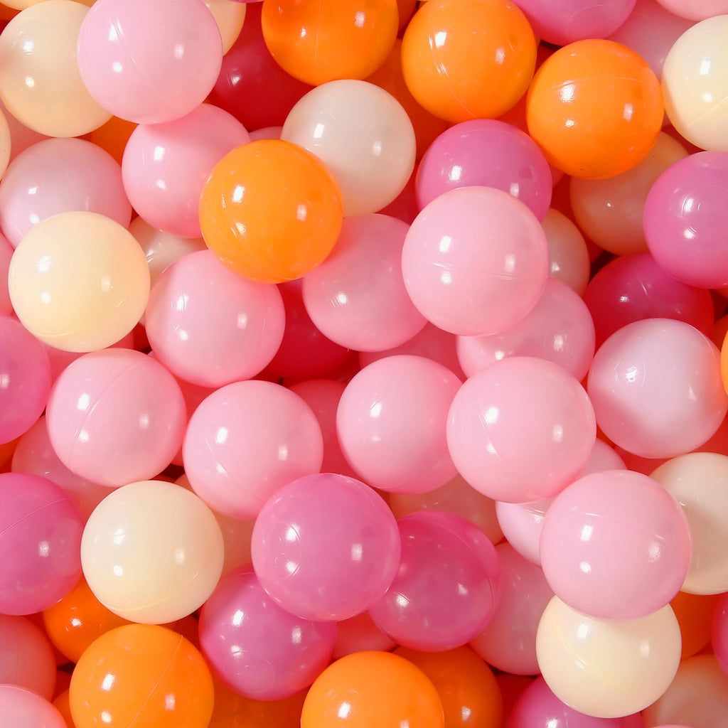 GOGOSO Ball Pit Balls for Toddler, Baby Plastic Playballs Kids Soft Pastel Pelotas Non-Toxic BPA-Free,Mix Color,100 Balls