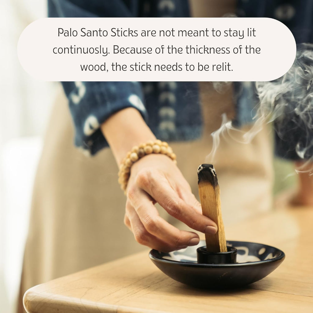 Luna Sundara Palo Santo Sticks, 100g Peruvian Smudging Wood | Sustainably harvested Bursera graveolens palo santo wood for meditation, cleansing, smudging, and rituals.