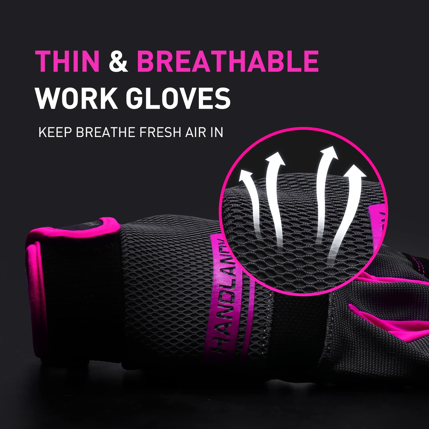 AIGEVTURE Safety Work Gloves Mens & Women, Light Duty Mechanic Gloves Touch Screen, Gardening Work Gloves with Grip,High Dexterity