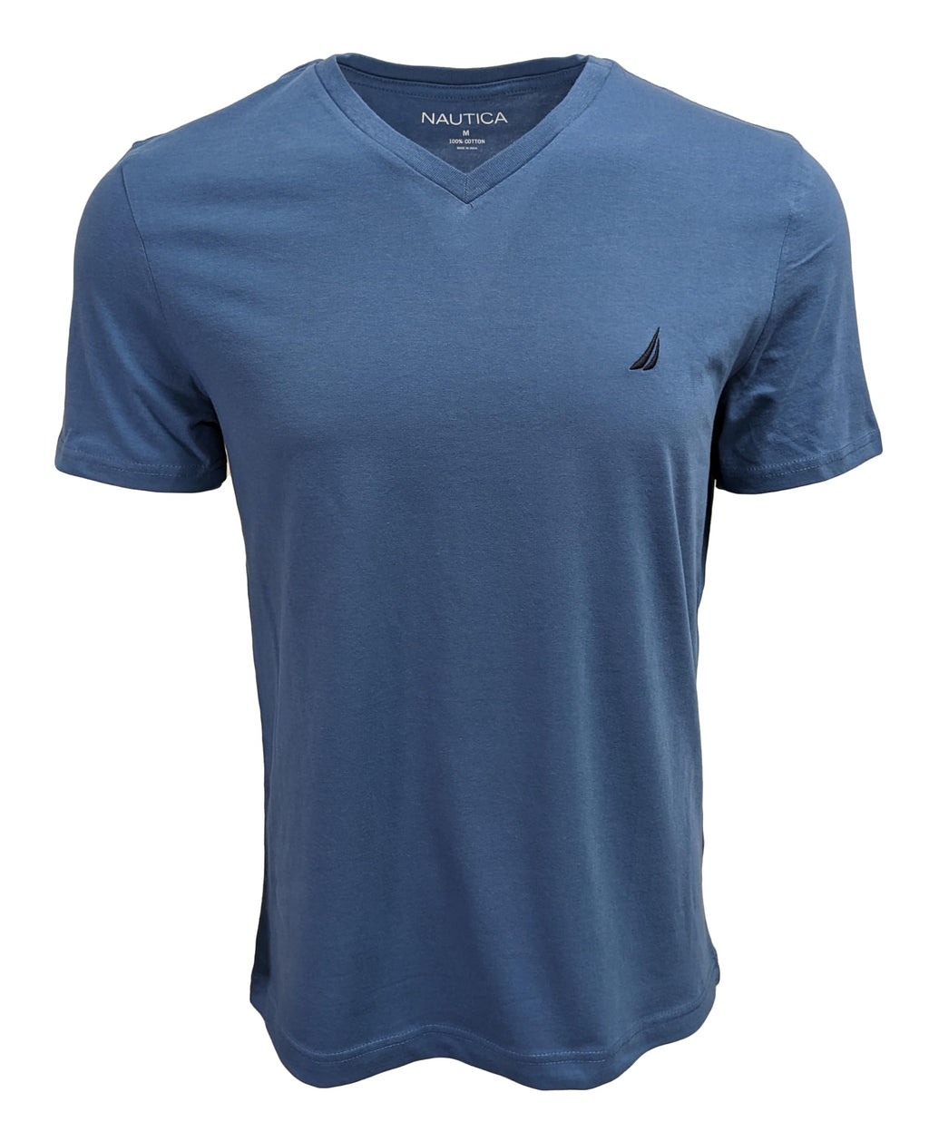 Nautica Mens Short Sleeve Solid Slim Fit V-Neck T-Shirt