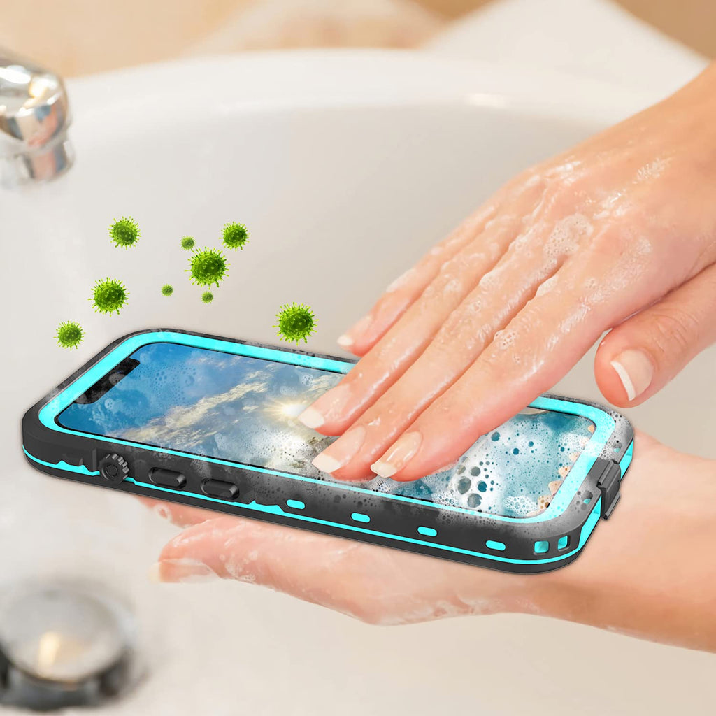 iPhone 13 Pro Case, Waterproof & Shockproof Phone Case, Full Protection, IP68, 6.1 Inch, Black