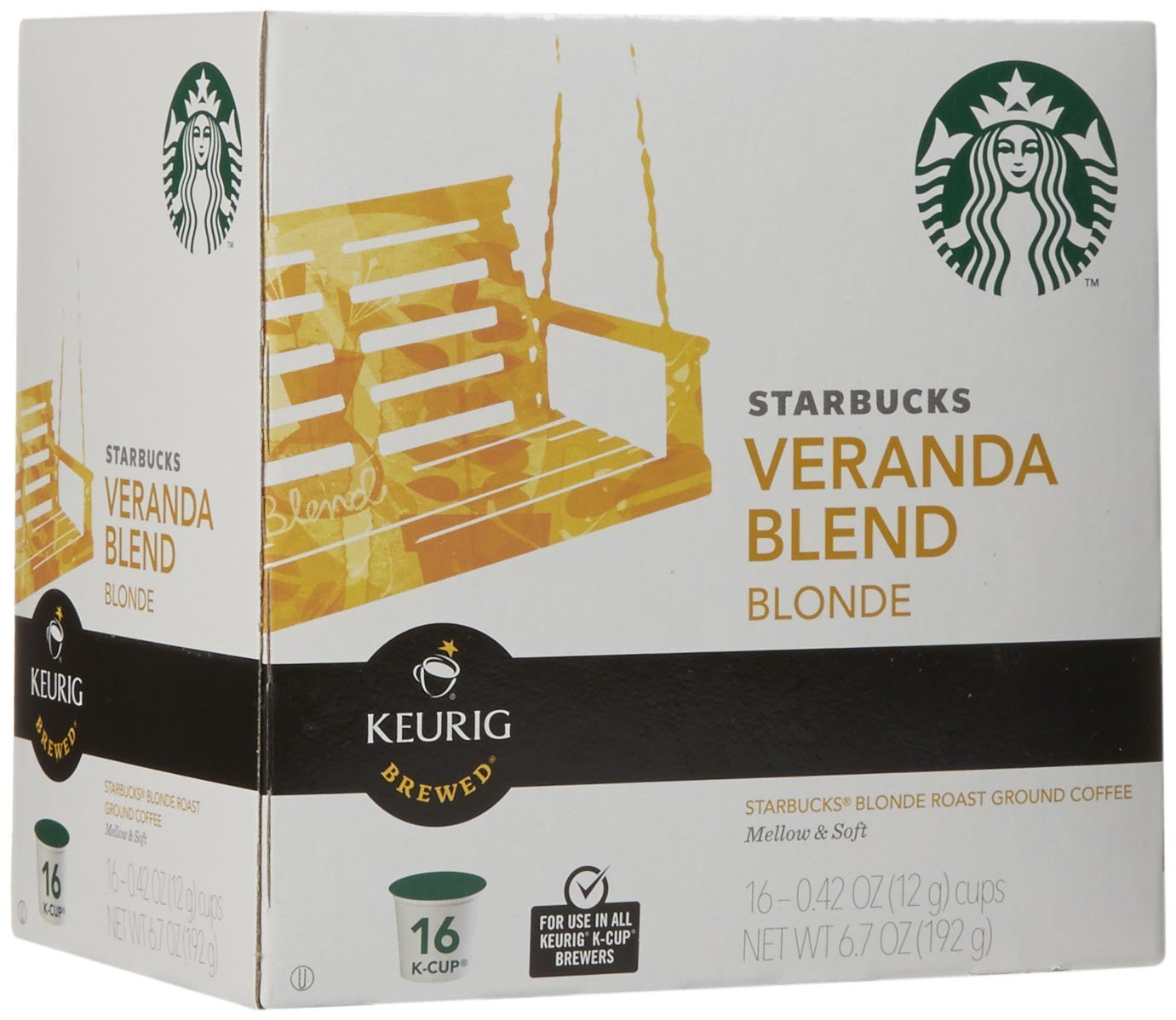 Starbucks K-Cup Coffee Pods, Starbucks Blonde Espresso Roast Hot or Iced Coffee, 22 Keurig Pods