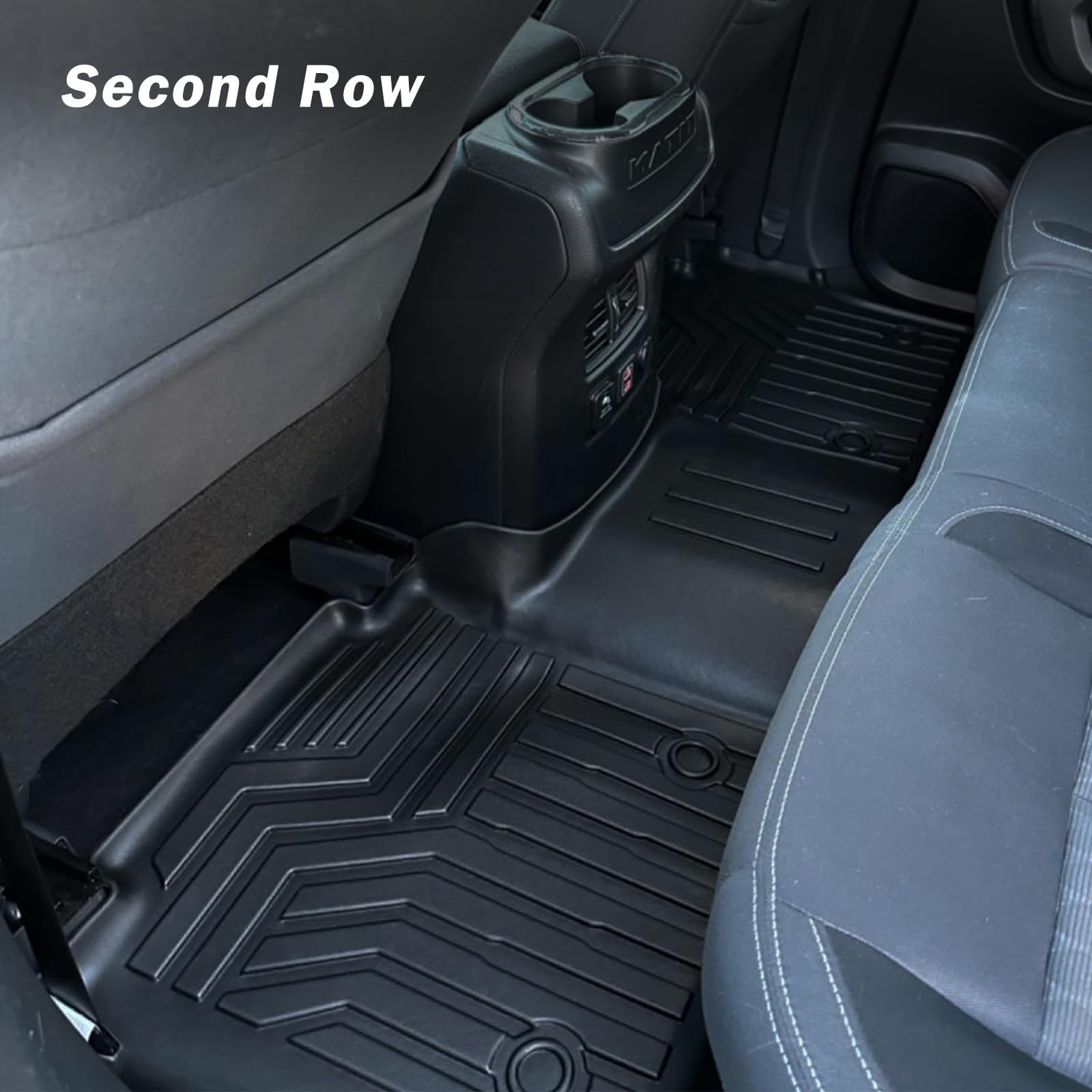 KUST Floor Mats & Trunk Cargo Mat for Toyota RAV4 2019-2025, All Weather Rear Trunk Cargo Liner for RAV4 Accessories TPE Rubber Raised Edge 4PCS