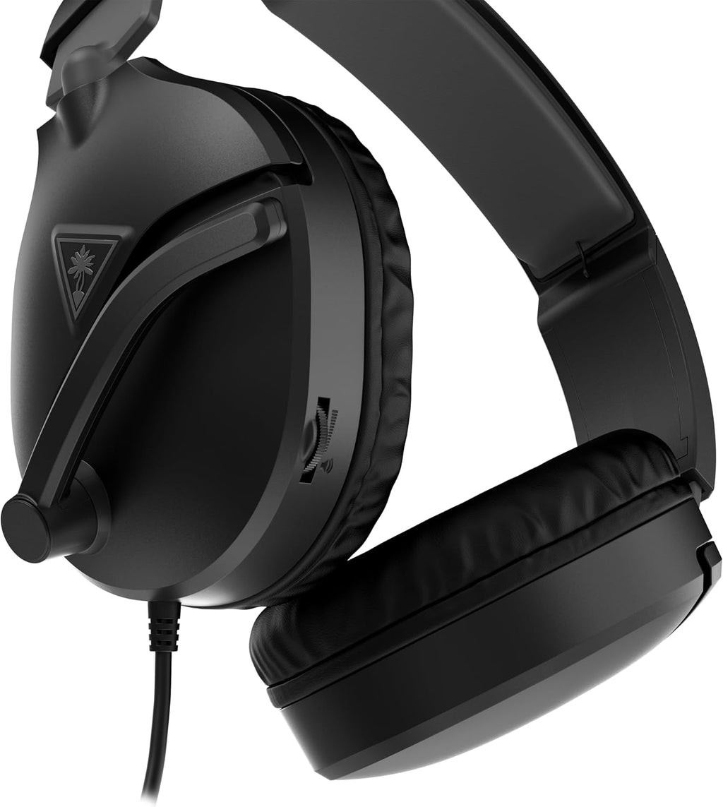 Turtle Beach Recon 70 Multiplatform Gaming Headset for PC, PS5, PS4, Xbox Series X|S, Xbox One, & Mobile w/ 3.5mm Wired Connection - Flip-to-Mute Mic, 40mm Speakers, Lightweight Design, Black