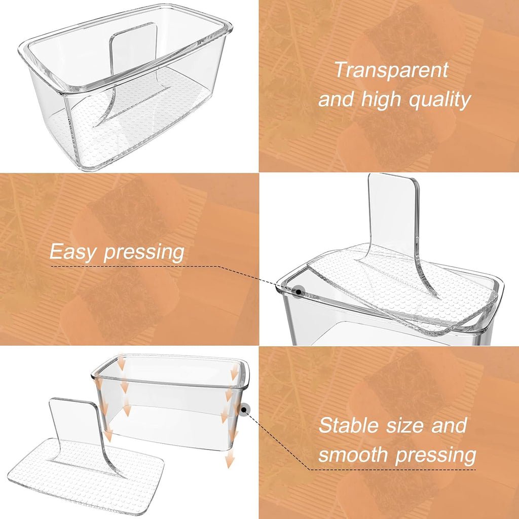 3-Piece Clear Musubi Maker Kit with Luncheon Meat Slicer - Non-Stick Onigiri Press Mold, BPA-Free Sushi Mold for Hawaiian Musubi