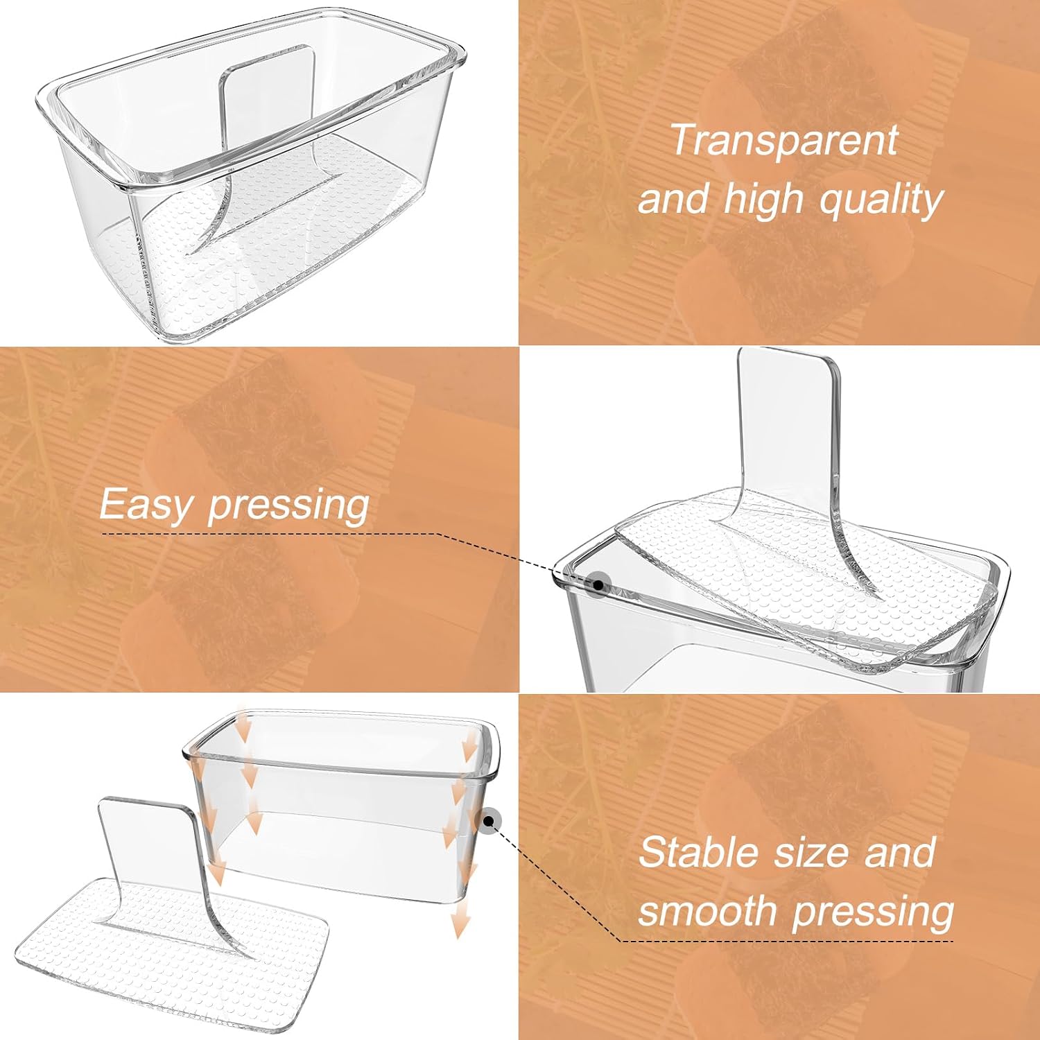3-Piece Clear Musubi Maker Kit with Luncheon Meat Slicer - Non-Stick Onigiri Press Mold, BPA-Free Sushi Mold for Hawaiian Musubi