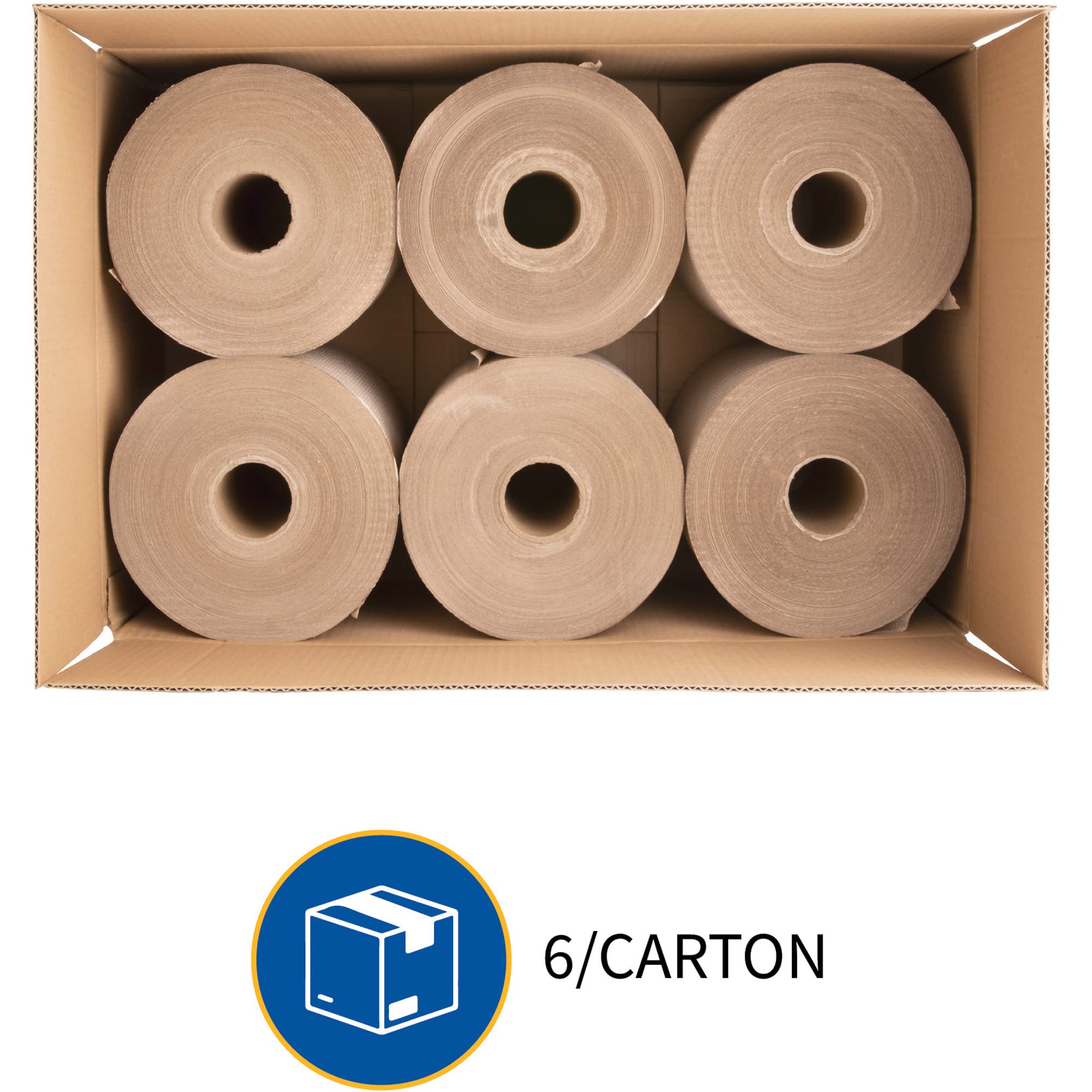 Genuine Joe GJO22600 Embossed Hardwound Roll Towels (Pack of 6)