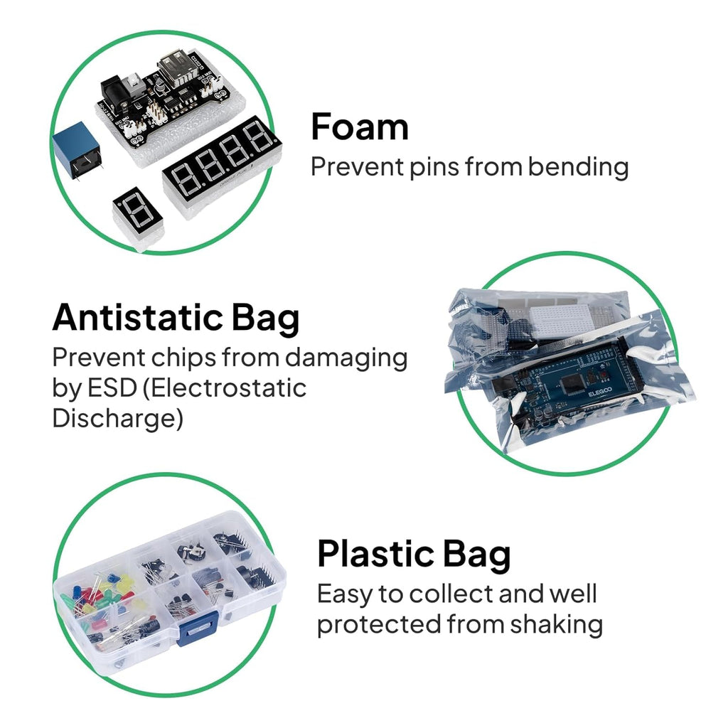 ELEGOO Mega R3 Project The Most Complete Ultimate Starter Kit with Tutorial Compatible with Arduino IDE