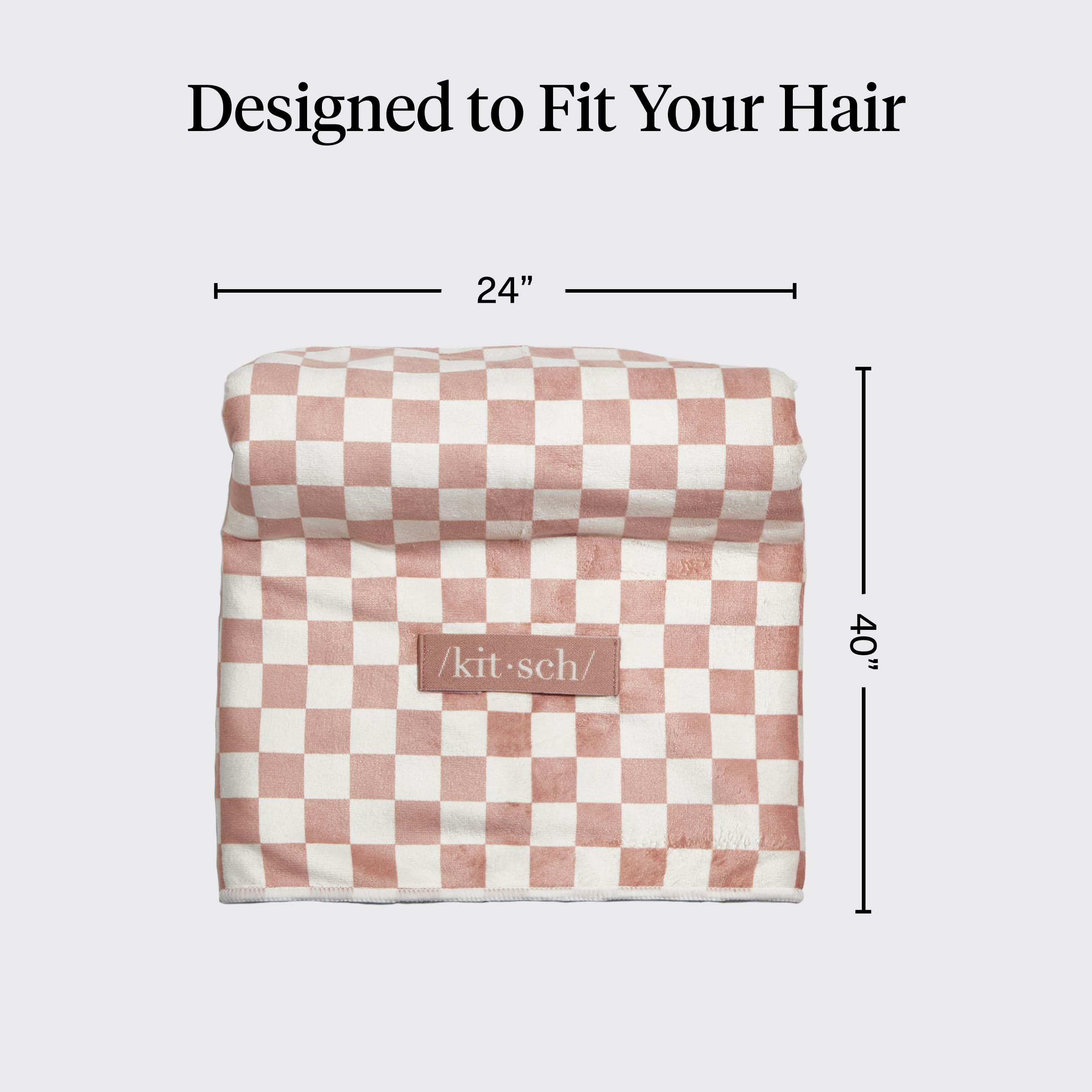 Kitsch Plush Microfiber Hair Towel Wrap for Women – Ultra Absorbent Microfiber Bath Towels for Wet, Curly, Long or Short Hair – Anti-Frizz Hair Wrap, Great Hair Care Gifts for Women