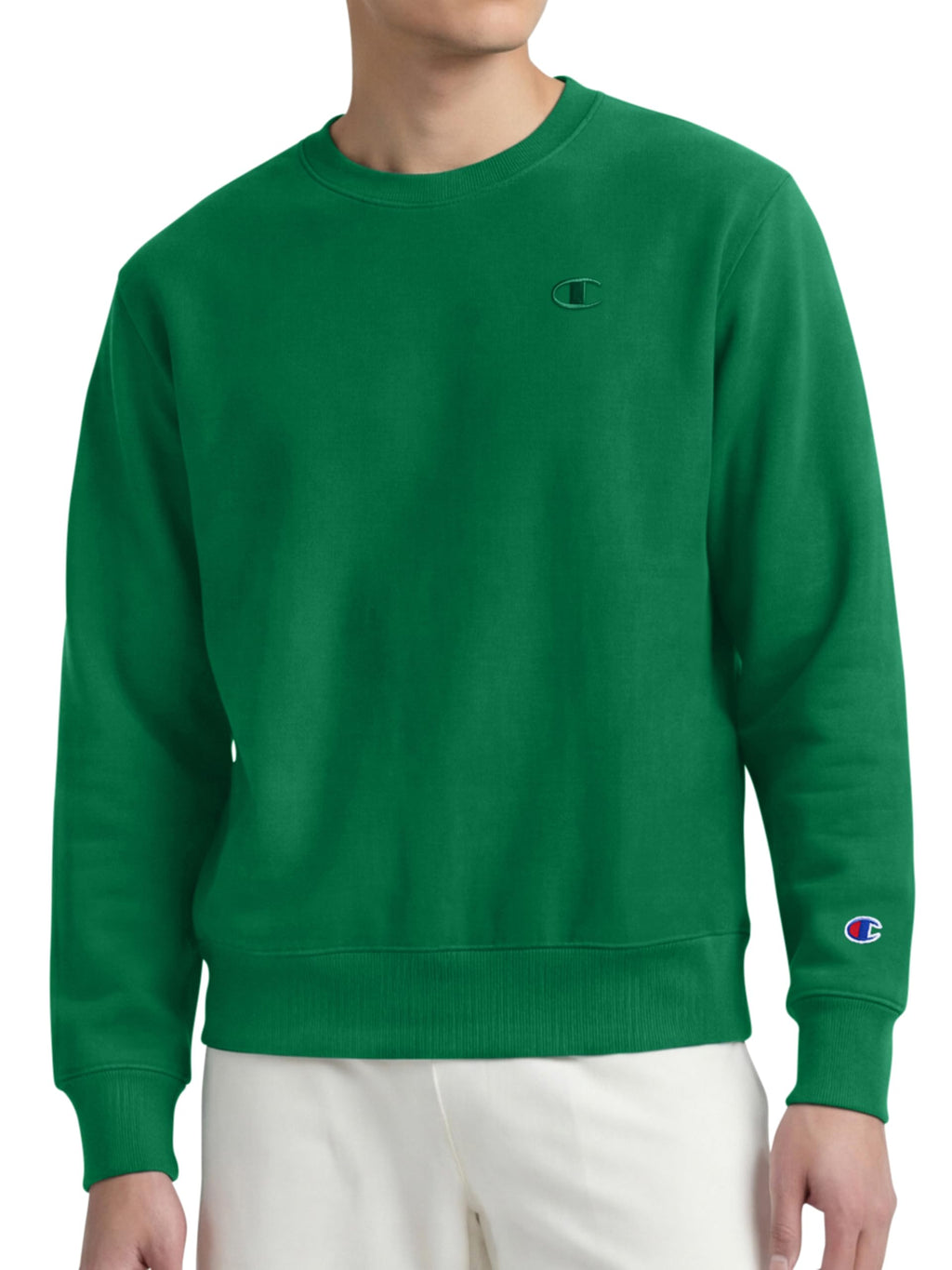 Champion Men's Men's Crewneck Fleece Sweatshirt, Standard Fit, Midweight, C Logo, Available in Regular and Big & Tall