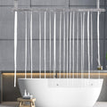 YISURE Clawfoot Tub Clear Short Length 60 Inch Shower Curtain Liner, 180x60 Inch Extra Wide 360 Shower Curtain PEVA Waterproof Wrap Around Bath Tub Curtain