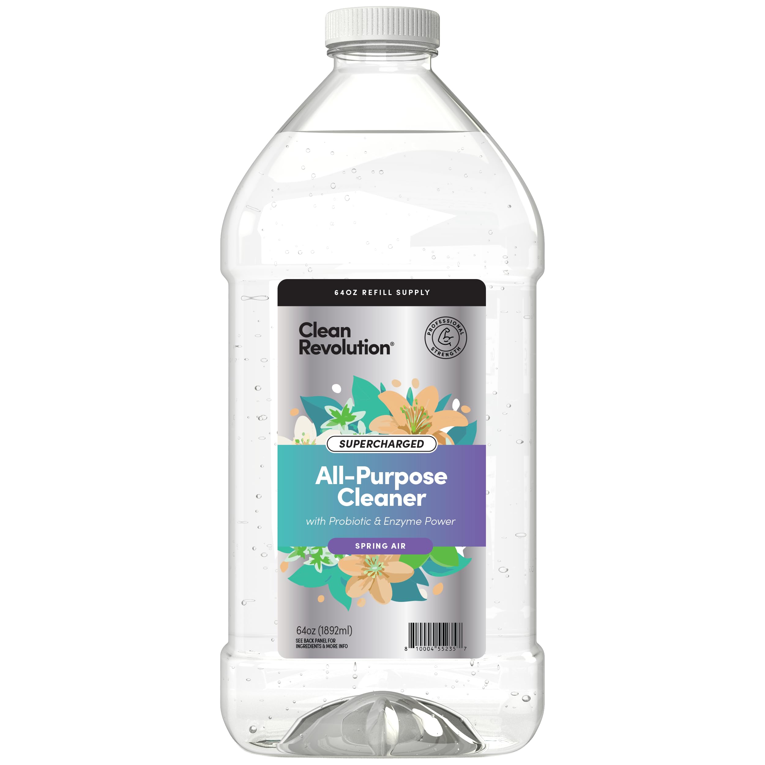 Clean Revolution Multi Surface Cleaner Refill Supply, Non-Toxic, Eco-Friendly & Plant-Based, Ready to Use, Dreamy Citrus, 128 Fl Oz (1 Gallon)