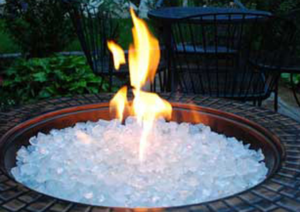 Hiland RGLASS-2-AMB Fire Glass, 20 lb, Amber