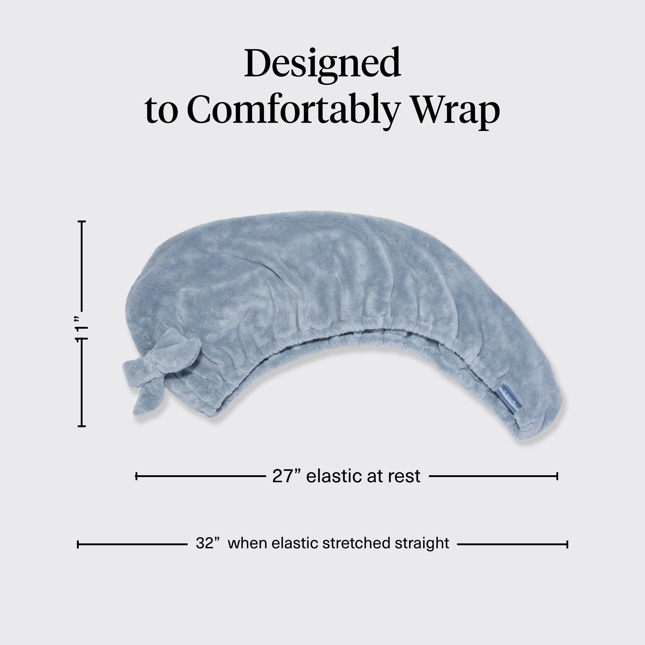 Kitsch Plush Microfiber Hair Towel Wrap for Women – Ultra Absorbent Microfiber Bath Towels for Wet, Curly, Long or Short Hair – Anti-Frizz Hair Wrap, Great Hair Care Gifts for Women