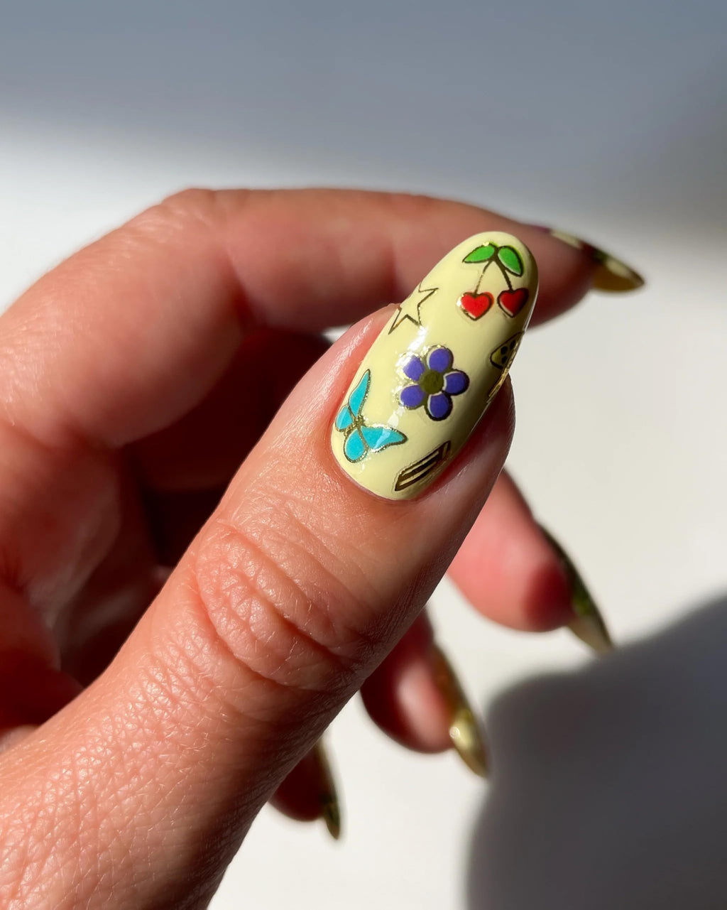 Deco Beauty 90s Baby - Super Thin & Easy-to-Apply Nail Art with The Cutest Designs - Durable & Long-Lasting Nail Art Stickers and Decals for Women, for DIY at-Home Manicures & Salon-Quality Nails