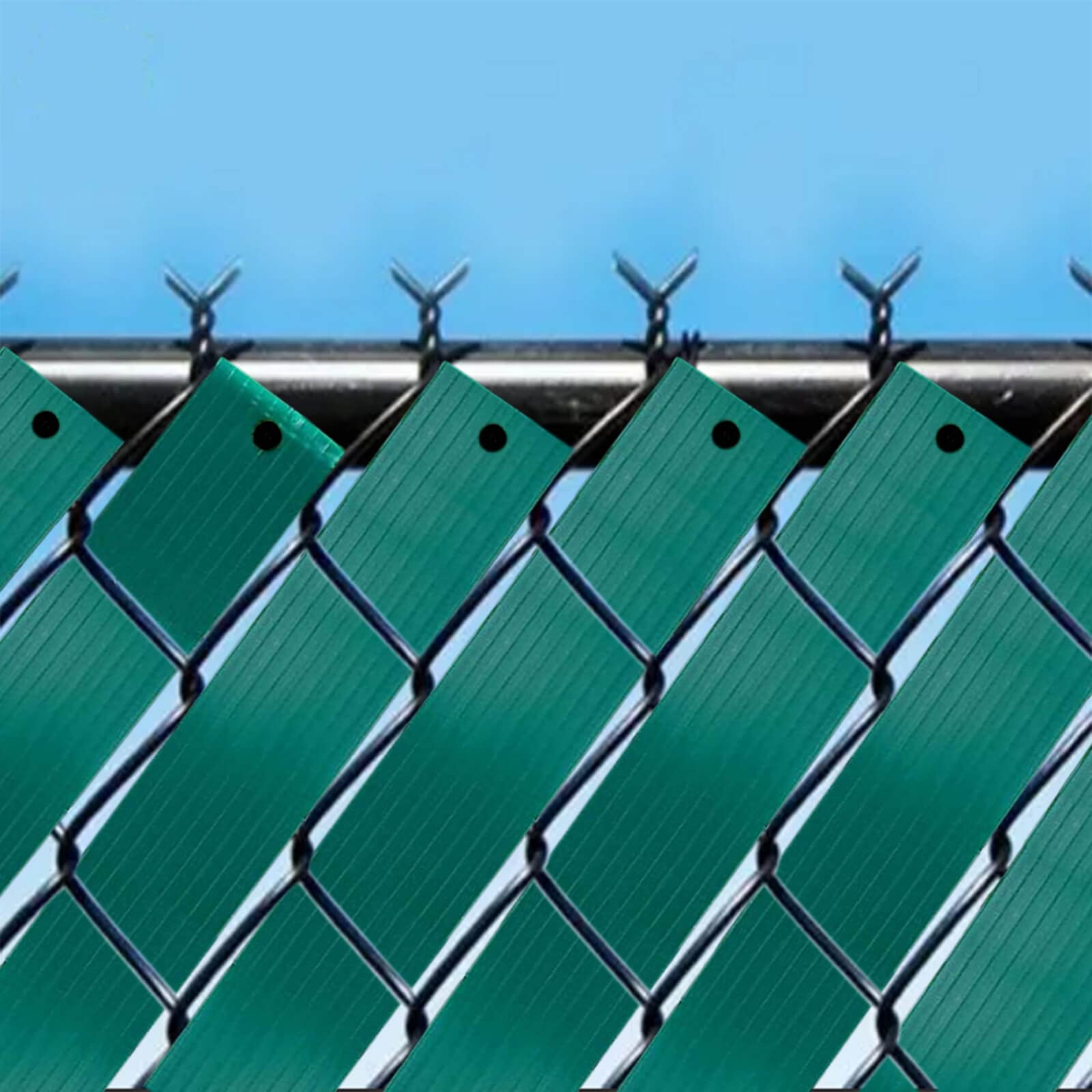 Chain Link Fence Privacy Tape, 246ft x 0.15ft Chain Link Fence Slats, Fence Covering Privacy, Brown (200PCS Button + Puncher Included)