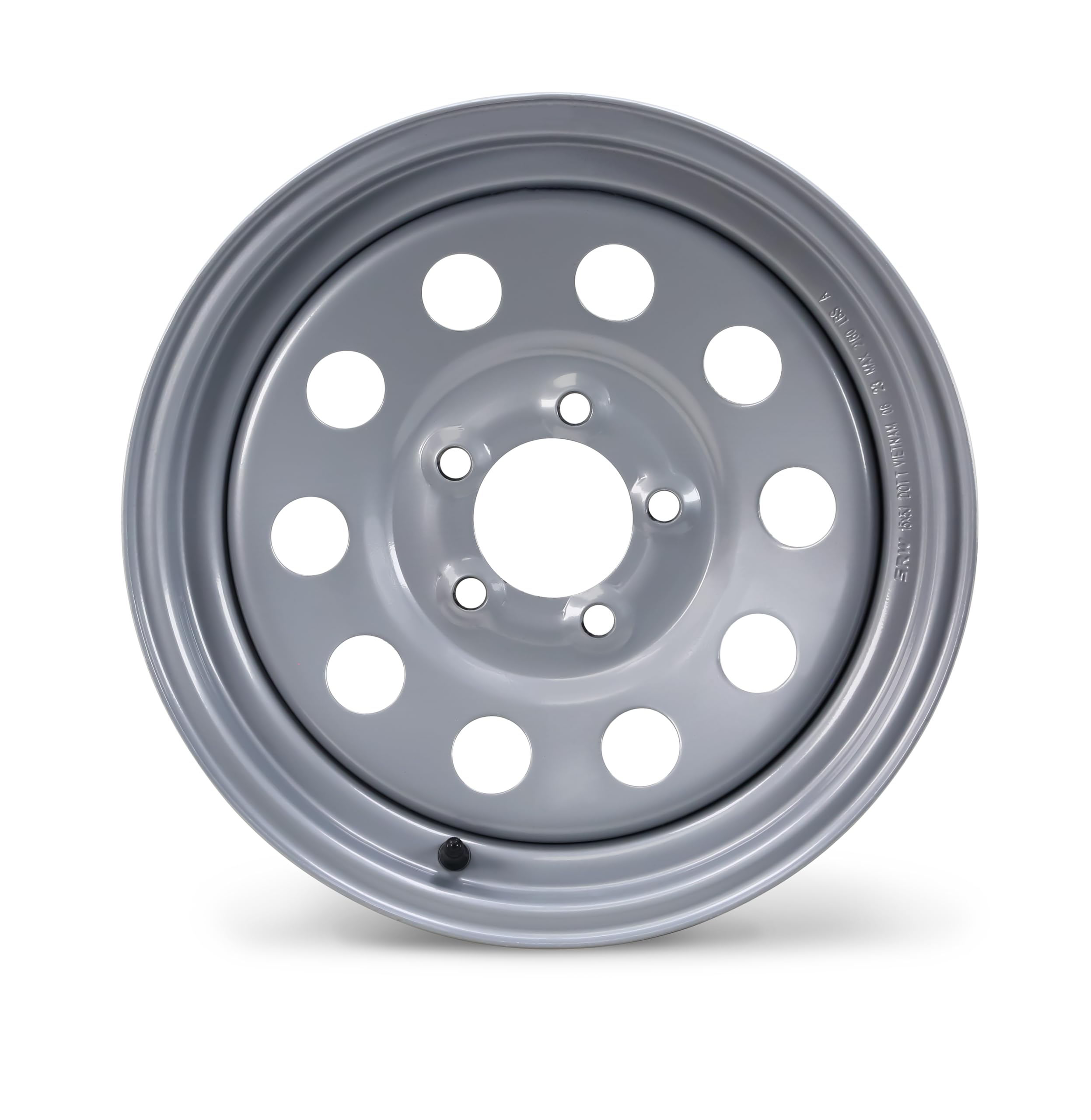 Free Country Trailer Tire Wheel Assembly ST175/80D13 6-Ply C 91L 5 Lug on 4.5" PCD Silver Mod Rim,SET 2