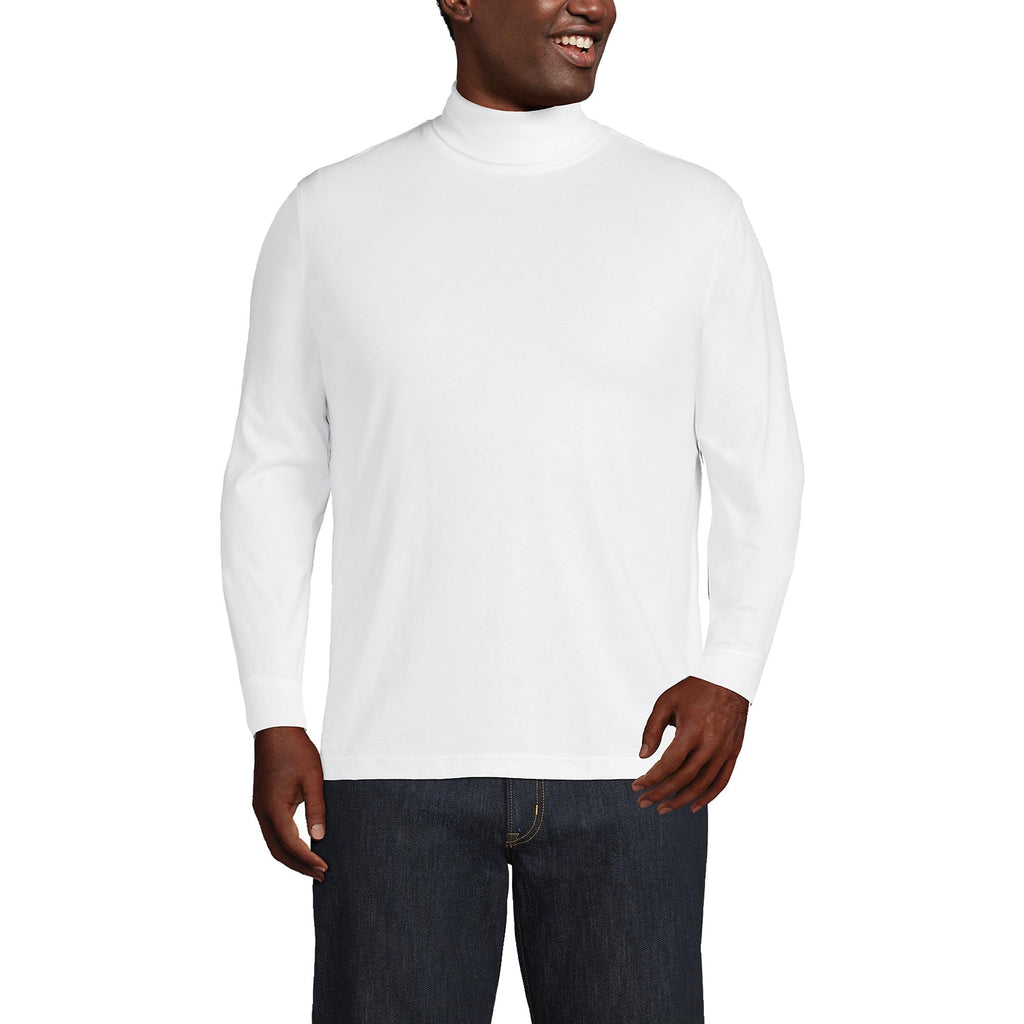 Lands' End Men's Super-T Cotton-Blend Turtleneck Shirt