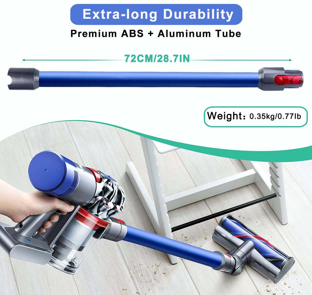 GYLBF Quick Release Wand Compatible for Dyson V15 V11 V10 V8 V7 Stick Vacuum Cleaners, Vacuums Attachment Extension Tube, 28.3 IN (Black)