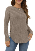 Yincro Women's Long Sleeve Fall Sweaters 2026 Lightweight Casual Crewneck Tunic Tops