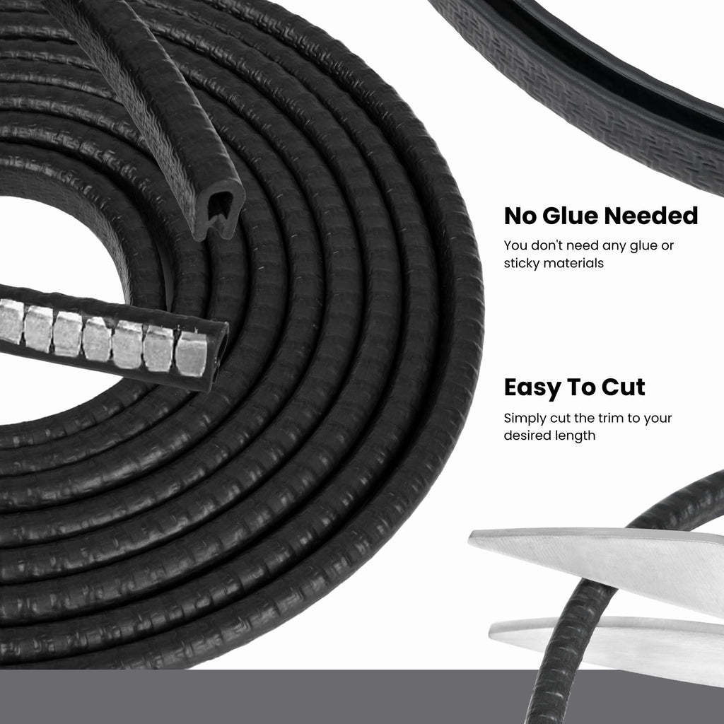 Edge Trim Black Small, Fits 1/16" (3 Feet)