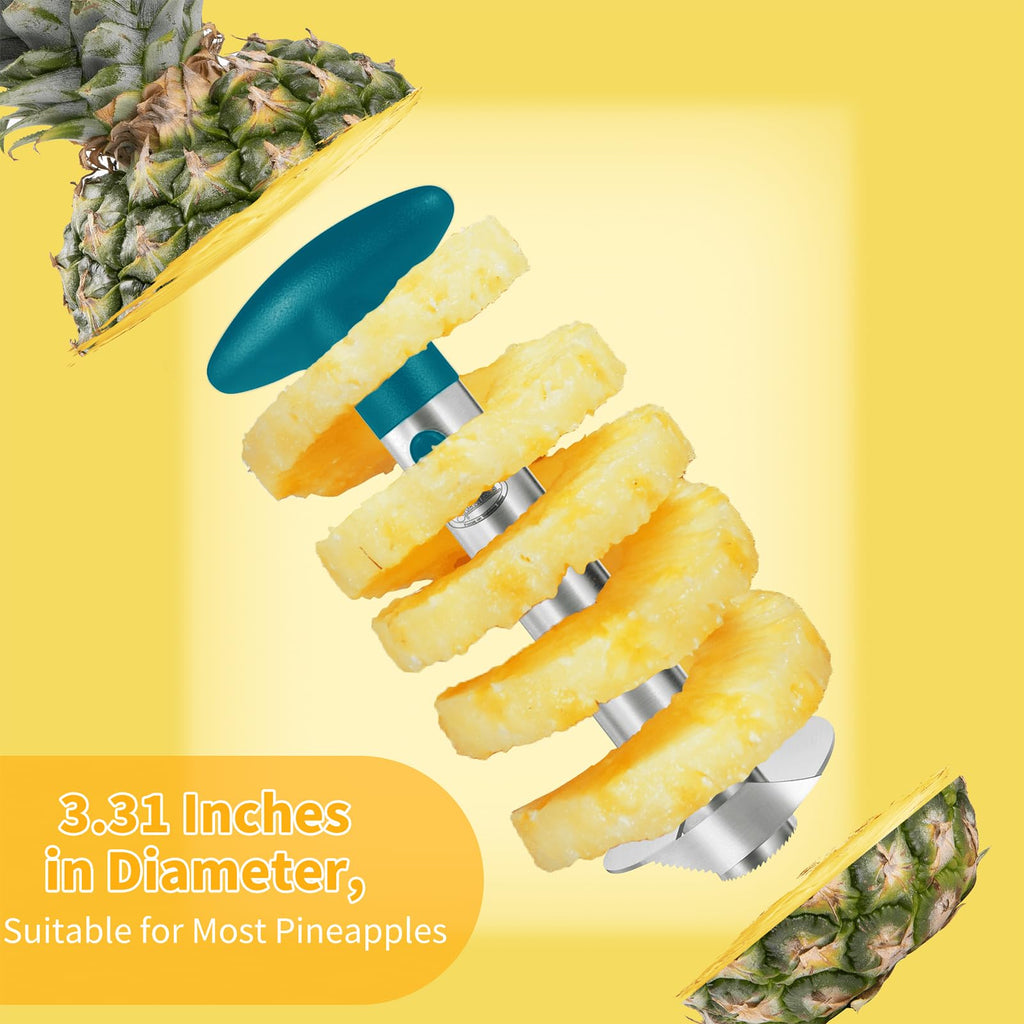 Pineapple Corer, [Upgraded, Reinforced, Thicker Blade] Newness Premium Pineapple Corer Remover, Stainless Steel Pineapple Core Remover Tool for Home & Kitchen with Sharp Blade for Diced Fruit Rings