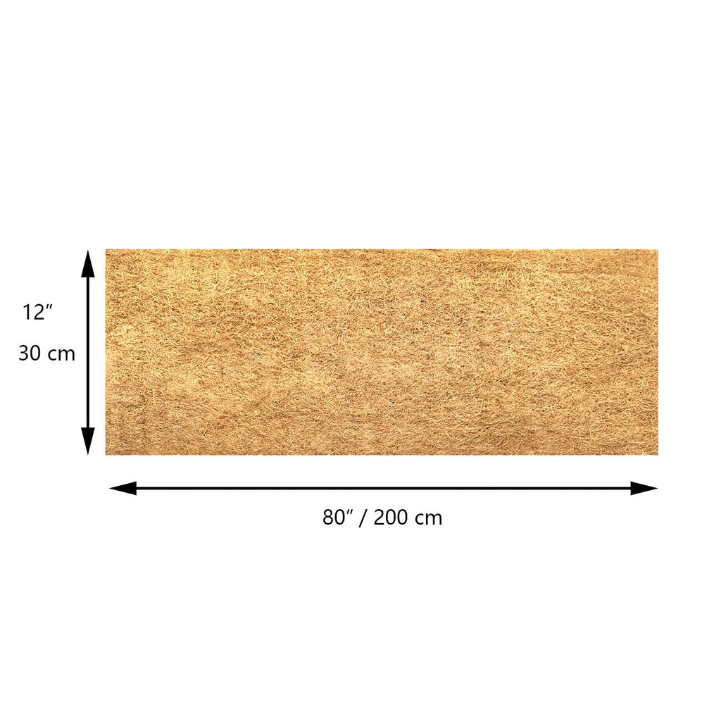 SUNYAY 12x40 inch Natural Coco Liner Roll Coconut Coir Liner Sheets Coco Mat for Planter Window Box Flower Basket Garden Decoration Animal Pet Pad